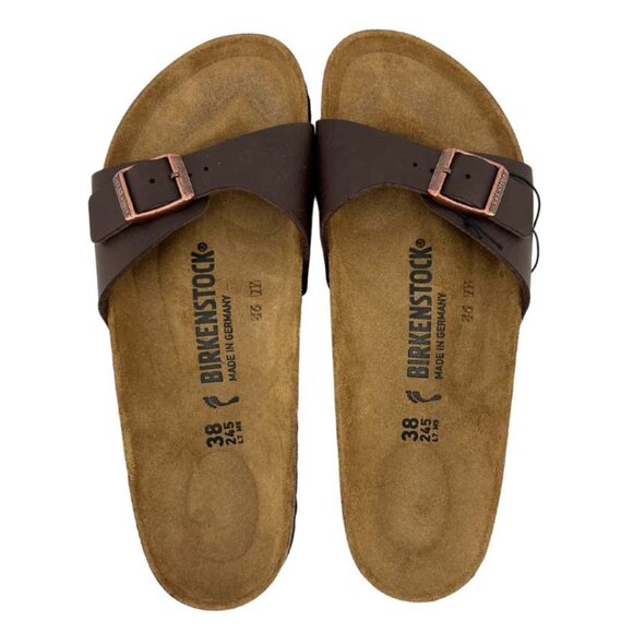 Birkenstock | Women's Madrid Sandals | Dark Brown | Narrow Fit | Size 7 - Picture 6 of 7